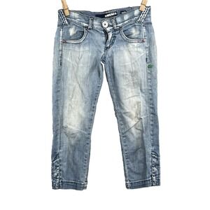 Vintage Miss Sixty Capri Jeans Women's 29* Low Rise Crop Bruko Y2K Retro Italian